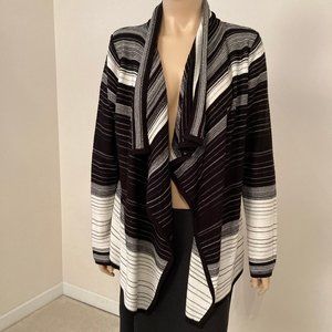 Sweater/Cardigan, Black & White, Size M, By Ivanka Trump (NWT)